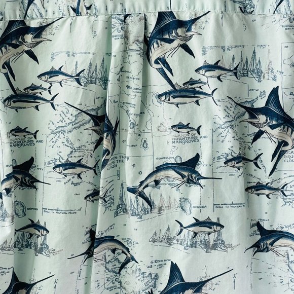 Monte Carlo Men’s Shirt Fishing South Atlantic Hawaiian Aloha Pattern S (34-36) - Picture 4 of 9